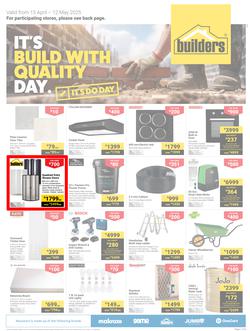 Builders KwaZulu-Natal : It's Build With Quality Day (15 April - 12 May 2025), page 1