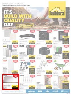 Builders KwaZulu-Natal : It's Build With Quality Day (15 April - 12 May 2025), page 1