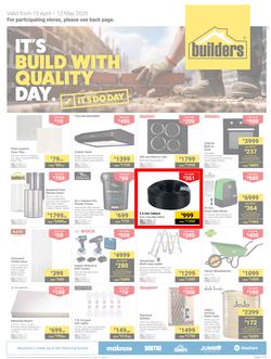 Builders KwaZulu-Natal : It's Build With Quality Day (15 April - 12 May 2025), page 1