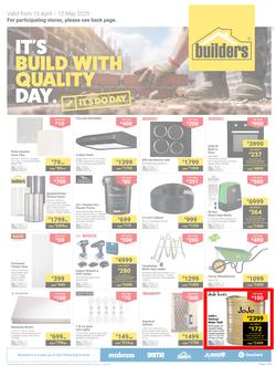 Builders KwaZulu-Natal : It's Build With Quality Day (15 April - 12 May 2025), page 1