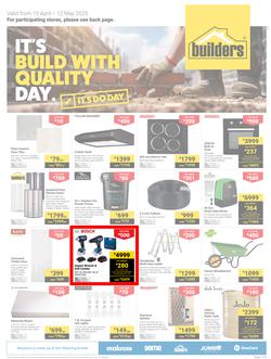 Builders KwaZulu-Natal : It's Build With Quality Day (15 April - 12 May 2025), page 1