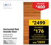 Lotus Horizontal Red Grandis Door