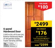 Lotus 6-Panel Hardwood Door