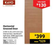 Kayo Horizontal Grooved Door