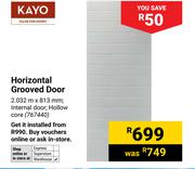 Kayo Horizontal Grooved Door