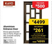 Kayo Aluminium Entrance Door