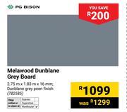 PG Bison Melawood Dunblane Grey Board-2.75m X 1.83m X 16mm