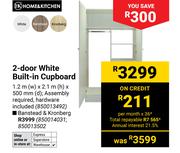 Home & Kitchen 2-Door Banstead & Kronberg Built-In Cupboard
