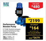 Max Pump Performance Booster Pump