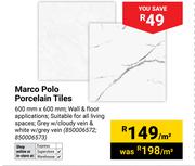 Marco Polo Porcelain Tiles-600mm x 600mm Per m²