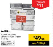 Wall Box-Per Pack
