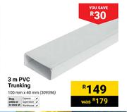 3m PVC Trunking-100mm x 40mm