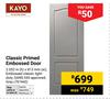 Kayo Classic Primed Embossed Door