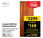 Lotus 2 Panel SQ5 Eco Hardwood Door