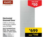Kayo Horizontal Grooved Door-2.032m x 813mm 