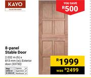 Kayo 8 Panel Stable Door