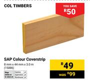 Col Timbers SAP Colour Coverstrip-8mm x 44mm x 3.0m