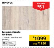Innovus Melamine Nordic Ice Board-2.75m x 1.83m x 16mm