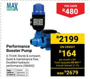 Max Performance Booster Pump
