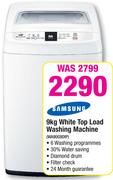 Samsung 9Kg White Top Load Washing Machine WA90G9DIP