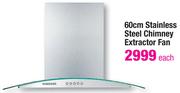 Samsung 60Cm Stainless Steel Chimney Extractor Fan
