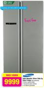 Samsung 550L Metallic Silver Side By Side Fridge RSA1NTMG/XFA