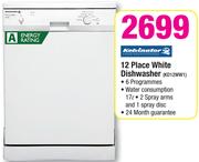 Kelvinator 12 Place White Dishwasher KD12WW1