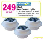 Homemark 3 Pack Solar Powered Lights-Per Pack