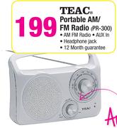 Teac Portable AM/FM Radio PR-300