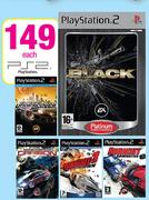 PS2 Assorted Games-Each