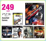 PS3 Assorted Games-Each