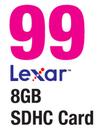 Lexar 8GB SDHC Card