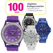 Digitime Analogue Watches-Each