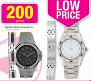 Digitime Watch And Bracelet Set-Per Set
