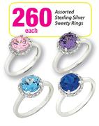 Assorted Sterling Silver Sweety Rings-Each