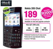 Nokia 205 Chat-On Straight Up 100