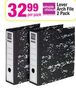 SimpleChoice Lever Arch File 2 Pack-Per Pack