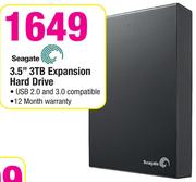 Seagate 3.5" 3TB Expansion Hard Drive