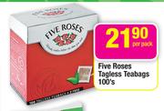 Five Roses Tagless Teabags-100's Per Pack