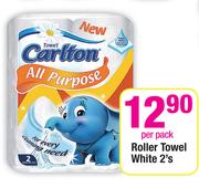 Roller Towel White-2's Per Pack