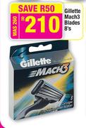 Gillette Mach3 Blades-8's