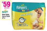 Pampers New Baby Carry Pack-27's