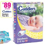 Cuddlers Newborn Plus-48's Per Pack