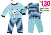 Photo Bear Pyjamas-2 Per Pack