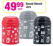 Round Utensil Jars-Each