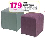 Fixed Suede Cubes-Each