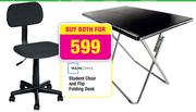 Mainstays Student Chair & Flip Folding Desk