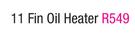 Logik 11 Fin Oil Heater