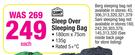 Camp Master Sleep Over Sleeping Bag-Each