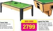 Legend Pool Table